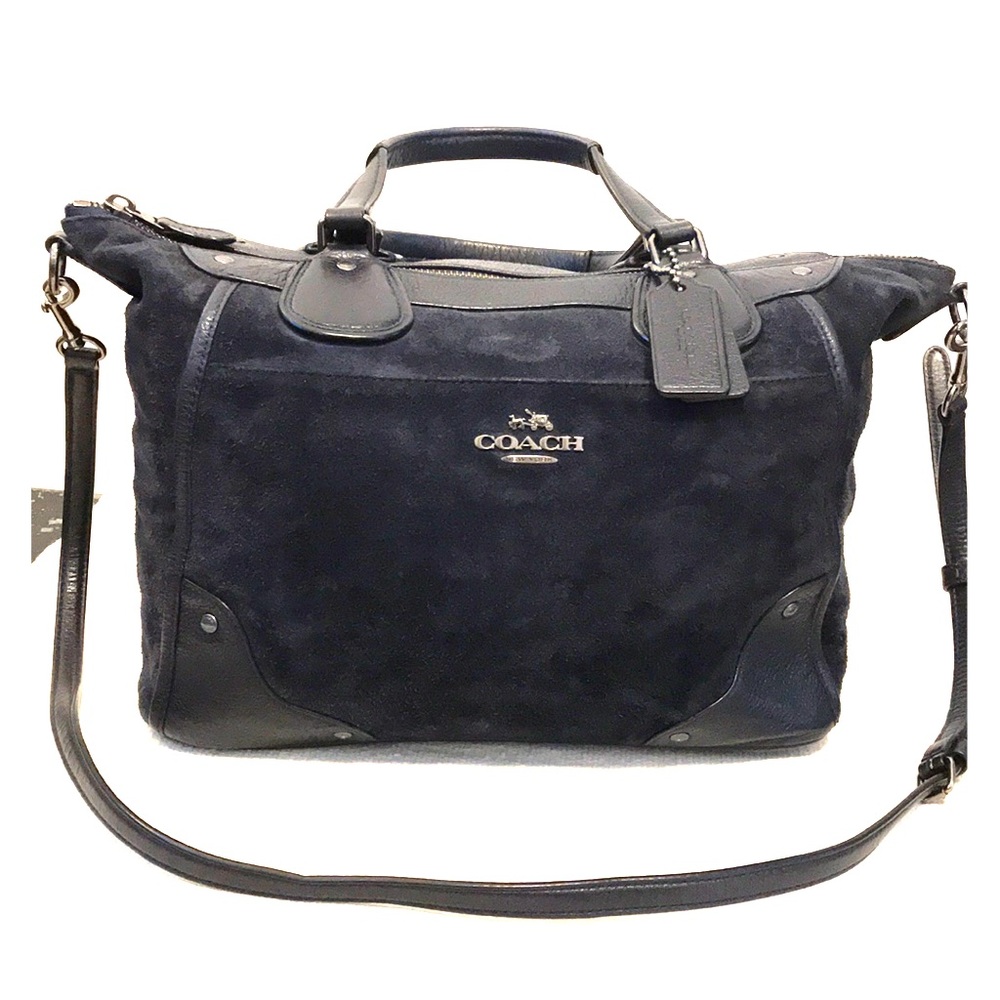Coach suede satchel crossbody